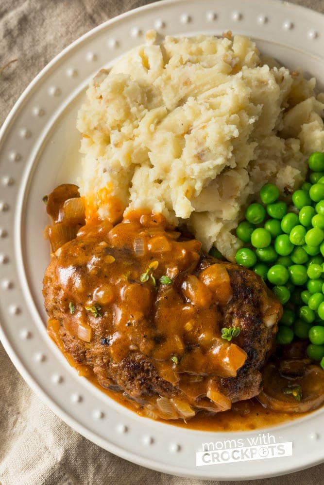 Crockpot Salisbury Steak Recipe - Moms with Crockpots