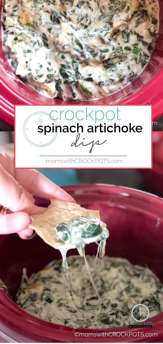 Crock Pot Spinach Artichoke Dip - A Southern Soul