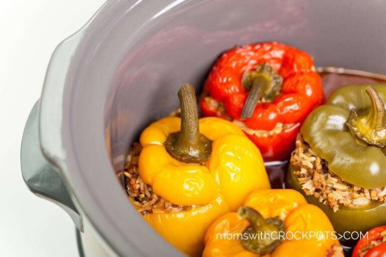 Crockpot Stuffed Bell Peppers