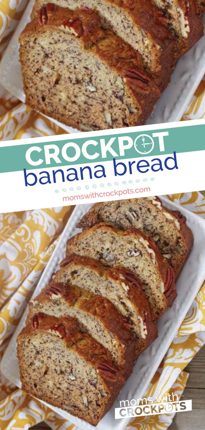 Crockpot Chocolate Chip Banana Bread 