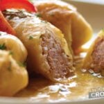 A classic home cooked recipe that is make even better in the slow cooker! You have to try this tasty Crockpot cabbage rolls recipe!