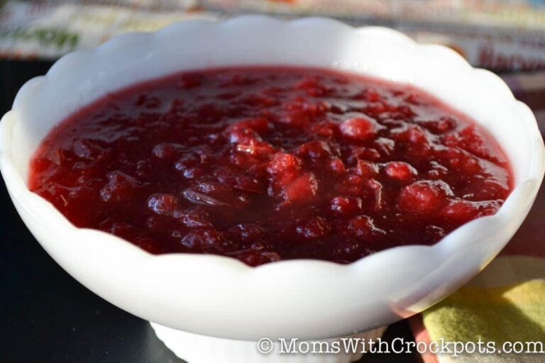 Crockpot Cranberry Sauce Recipe