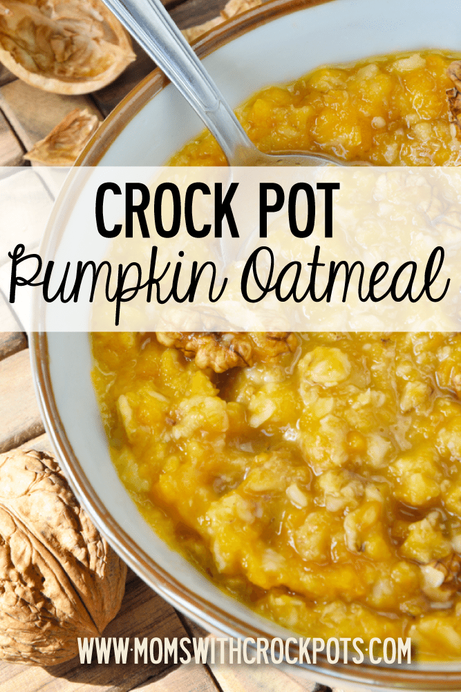 Crock Pot Pumpkin Oatmeal - Moms with Crockpots