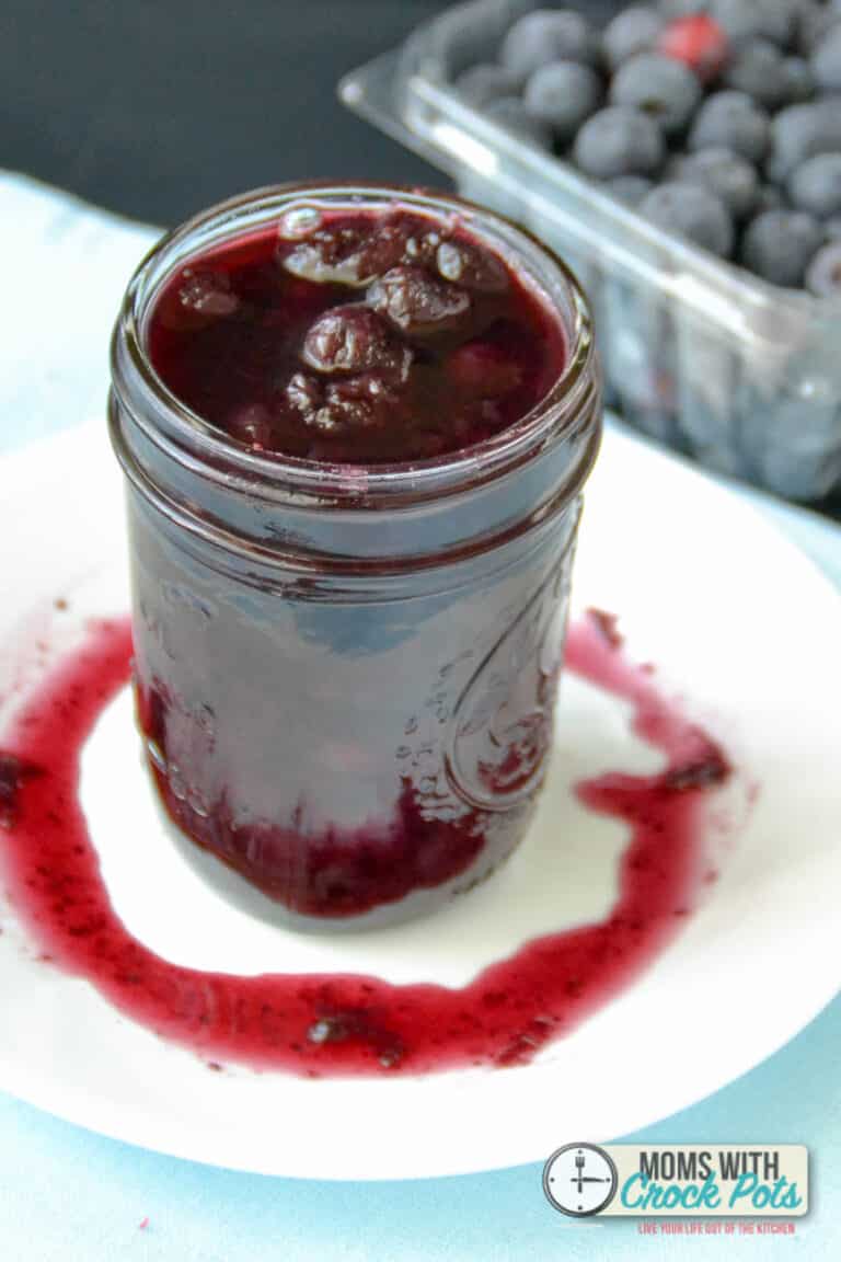 Crockpot Blueberry Syrup