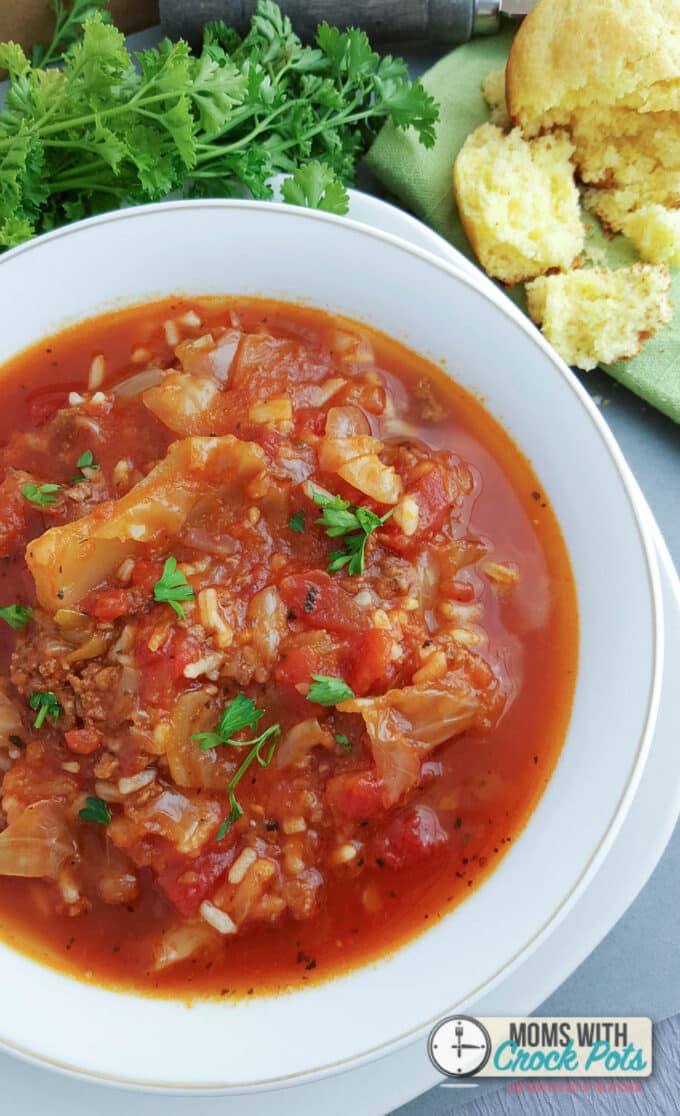 Crockpot Cabbage Roll Soup Recipe - Moms with Crockpots