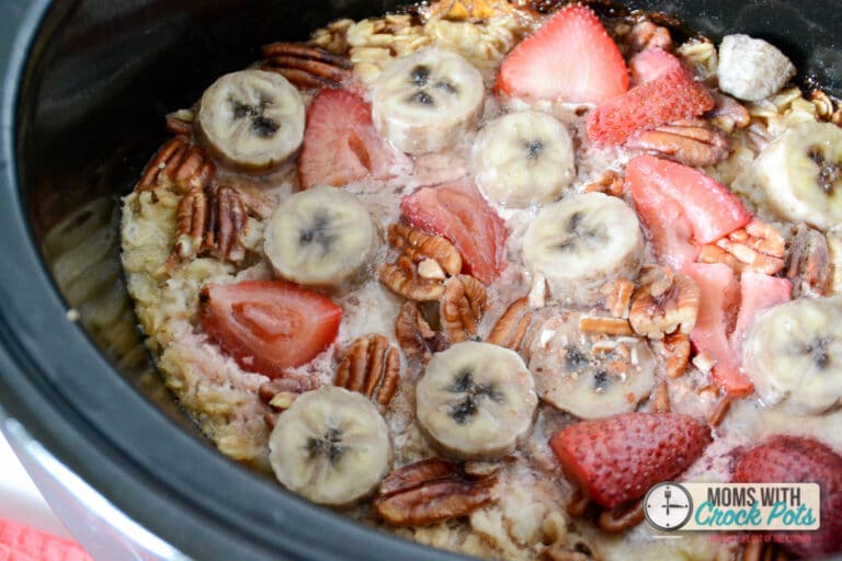 Crockpot Strawberry Banana Oatmeal
