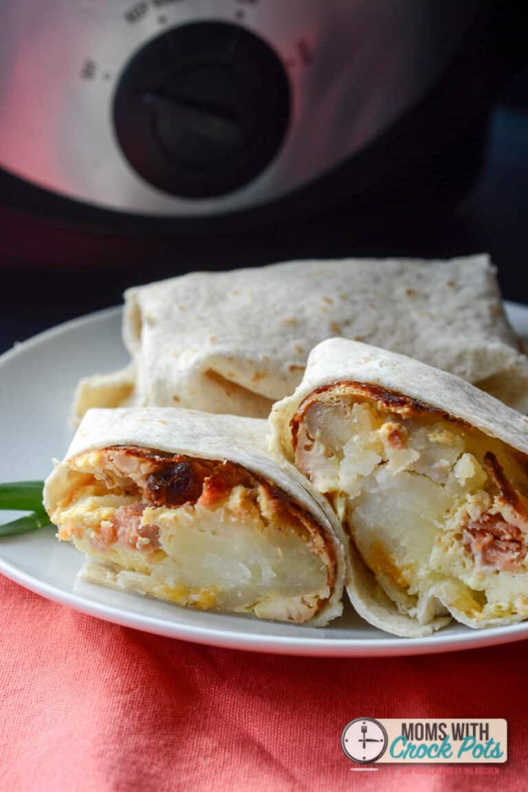 Crockpot Breakfast Burritos