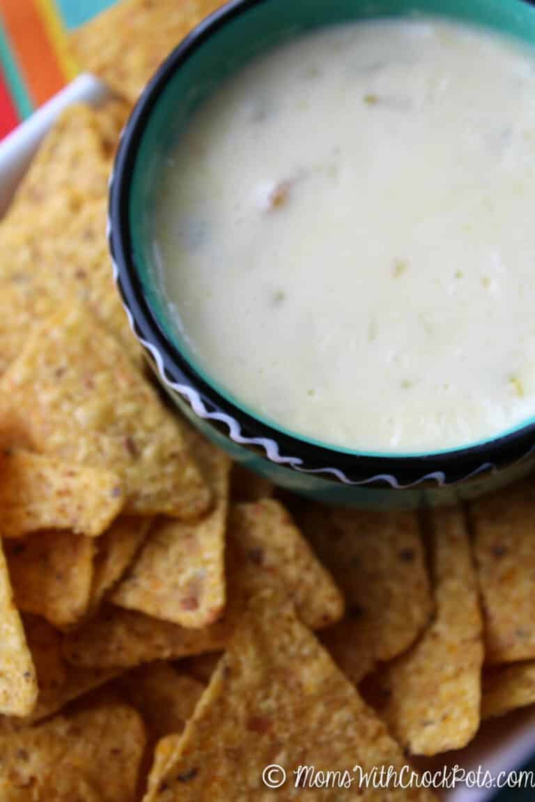 Crockpot Queso Blanco Dip Moms with Crockpots