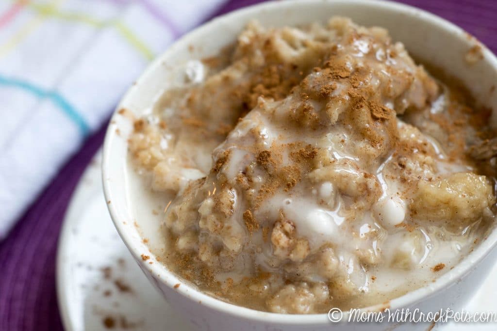 Crockpot Oatmeal with Old Fashioned Oats