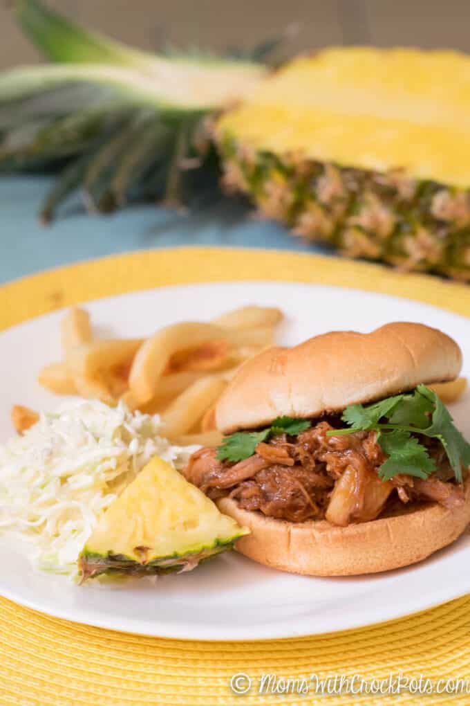 Crockpot Pineapple Pulled Pork Recipe Moms with Crockpots