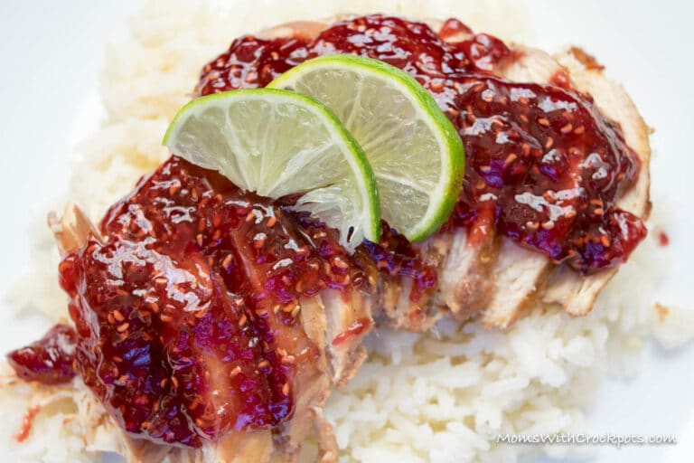 Crockpot Raspberry Chipotle Chicken