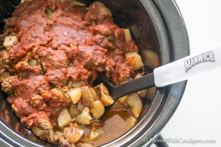 Crockpot Sloppy Joe Casserole Moms With Crockpots