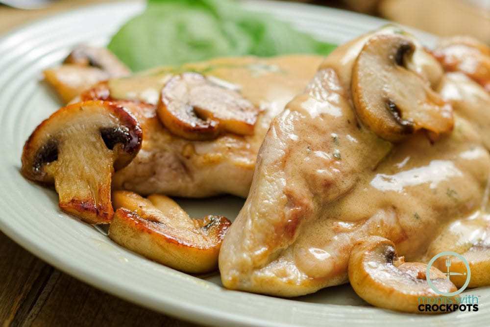 Crockpot Chicken Mushrooms Recipe Moms With Crockpots