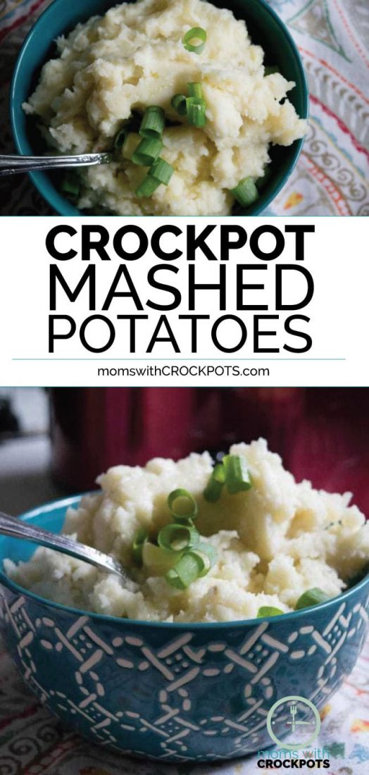 A simple solution to an everyday side dish! Check out just out simple this Crockpot Mashed Potatoes Recipe is. Pul out your slow cooker and dump them in! #crockpot #slowcooker