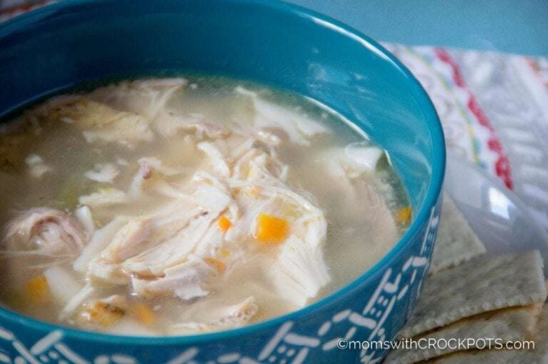 Crockpot Rotisserie Chicken Soup
