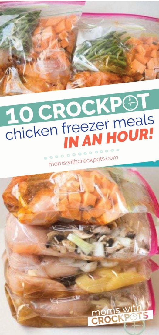 Make 10 Crockpot Freezer Meals in 2 hours!