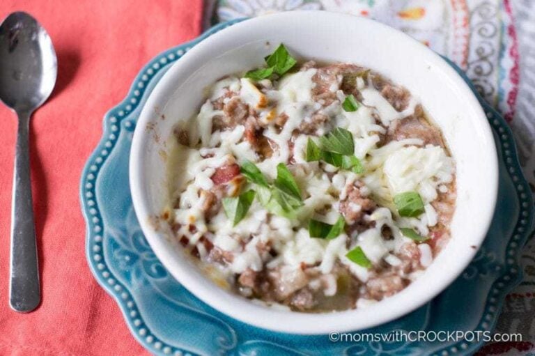 Crockpot Stuffed Pepper Casserole