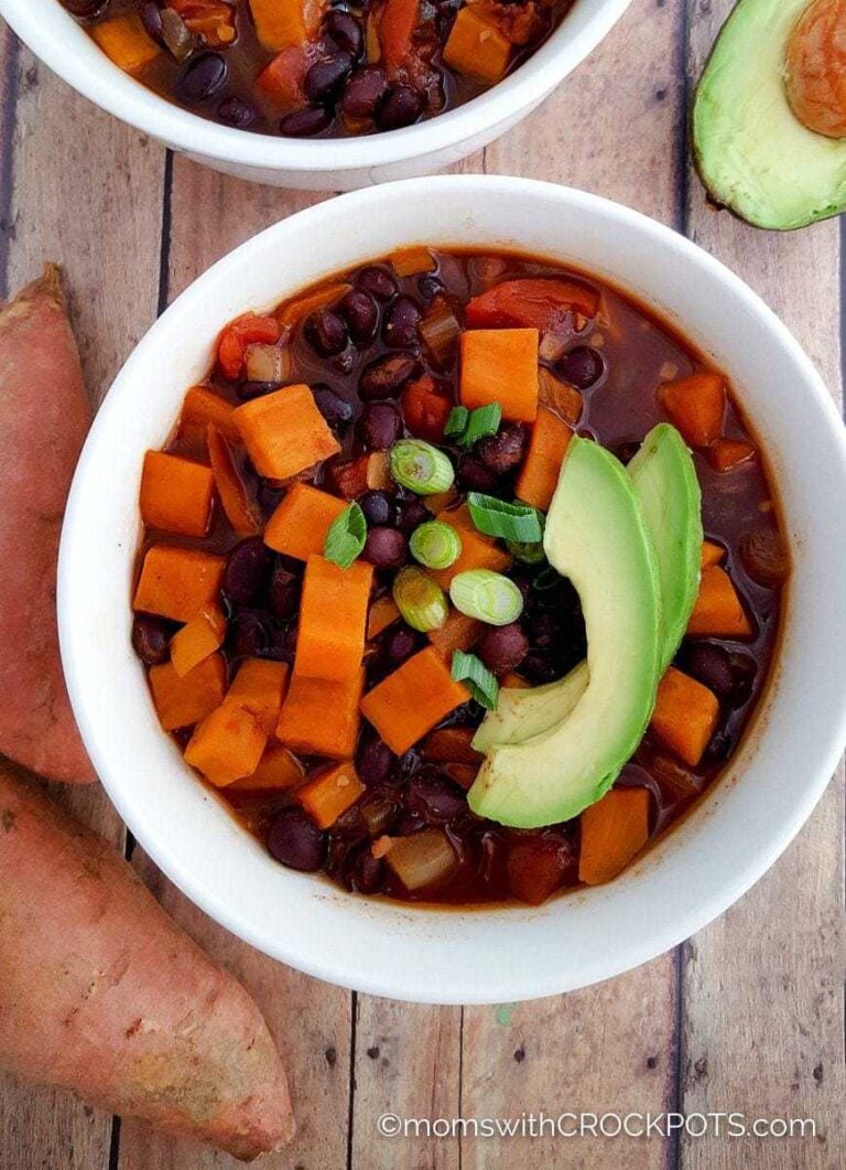 Crockpot Sweet Potato and Black Bean Chili