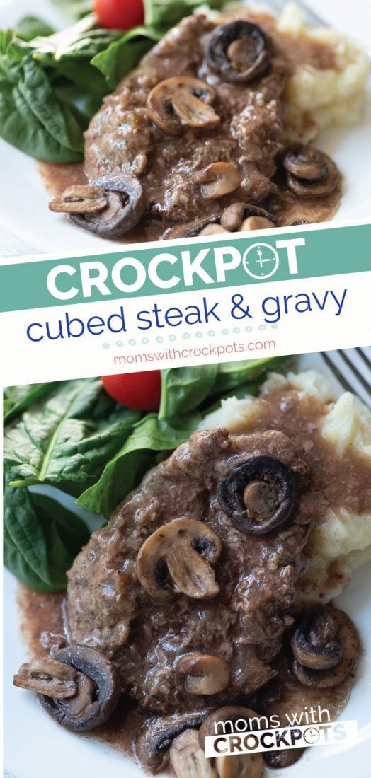 Crockpot Cubed Steak with Gravy Recipe - Moms with Crockpots