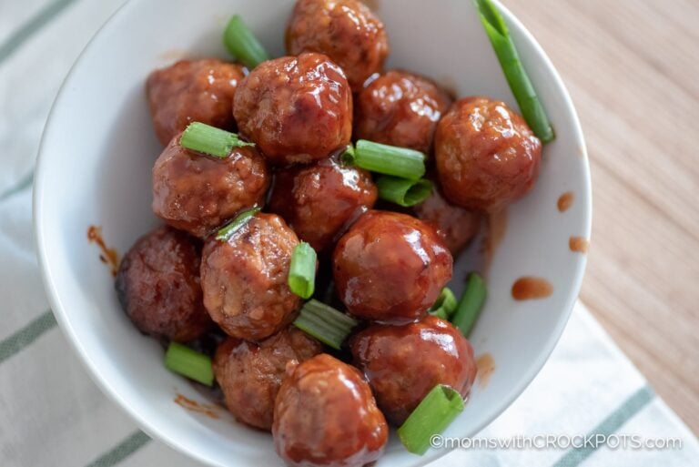 Crockpot Grape Jelly & BBQ Meatballs Recipe Moms with Crockpots
