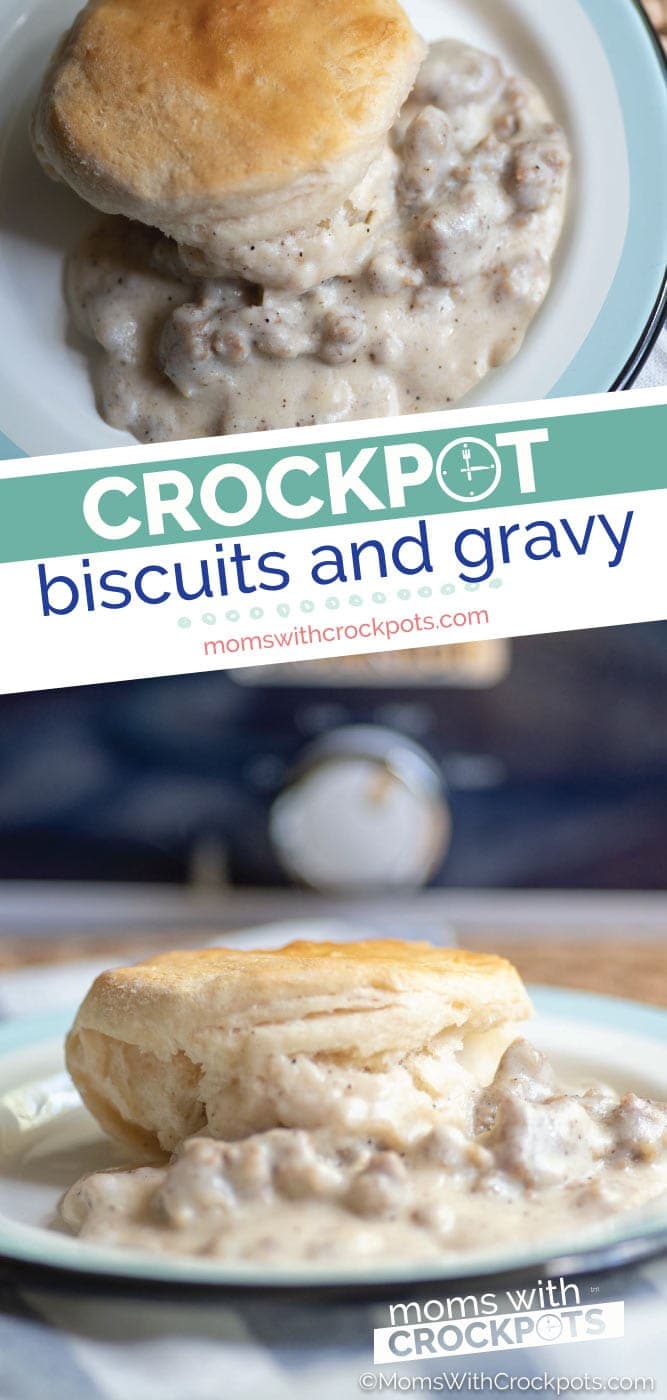 Easy Crockpot Biscuits & Gravy Casserole Recipe