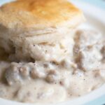 Sausage Gravy and biscuit