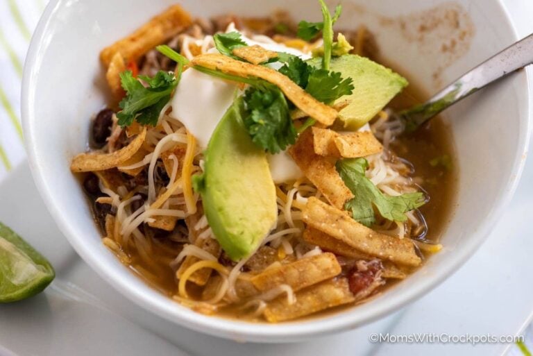 Crockpot Chicken Tortilla Soup Recipe