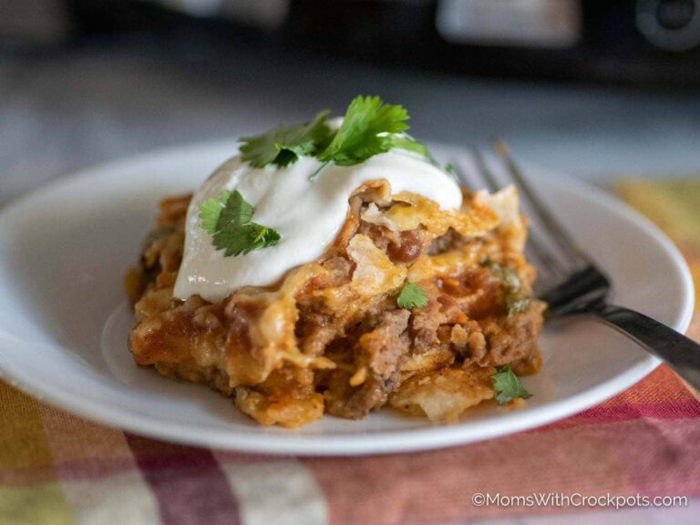 Crockpot Mexican Lasagna With Tortillas