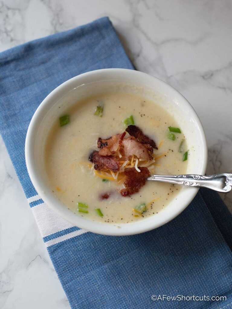 Crockpot Cauliflower Cheese Soup Recipe