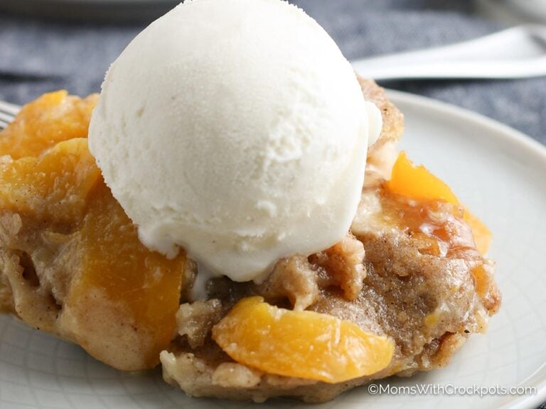 Crock Pot Peach Cobbler Recipe – From Scratch