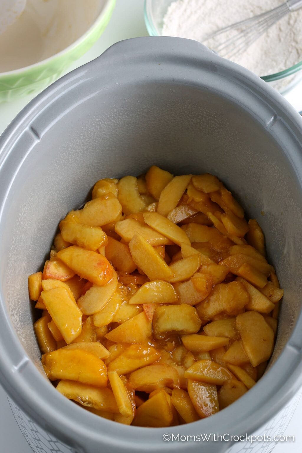 Crock Pot Peach Cobbler Recipe From Scratch Moms with Crockpots